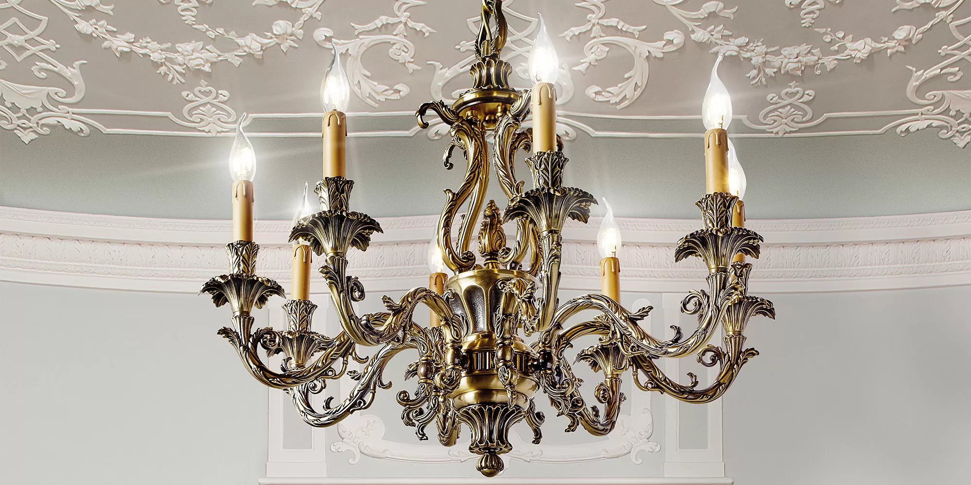 Lampadario satinato 798/8 - Caesar | Sospensione | Illuminazione | Possoni