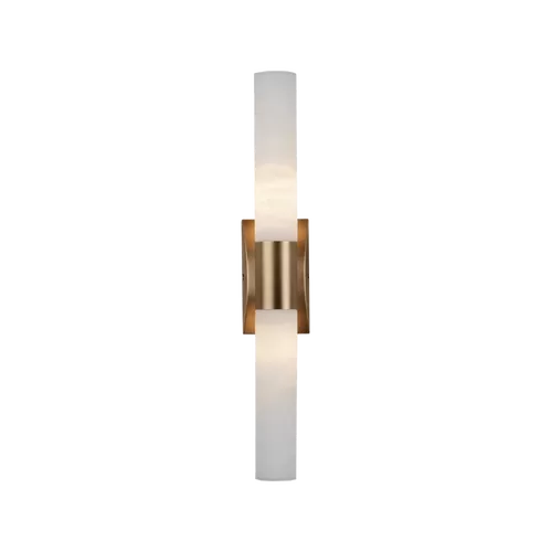 Applique satinato chiaro con alabastro 2000/A2 - Tube | Parete | Illuminazione | Possoni