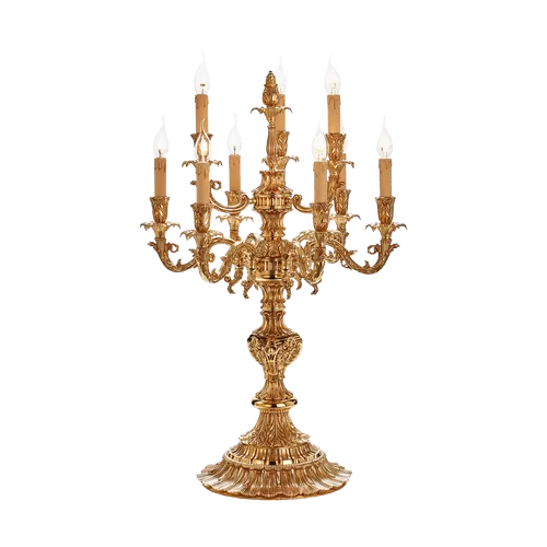 Candelabro oro francese 798/C6+3 - Caesar | Tavolo | Illuminazione | Possoni